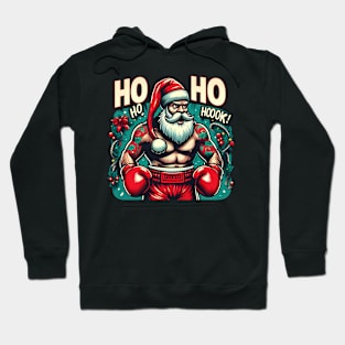 Ho Ho Hook - Boxing Champion Santa Hoodie